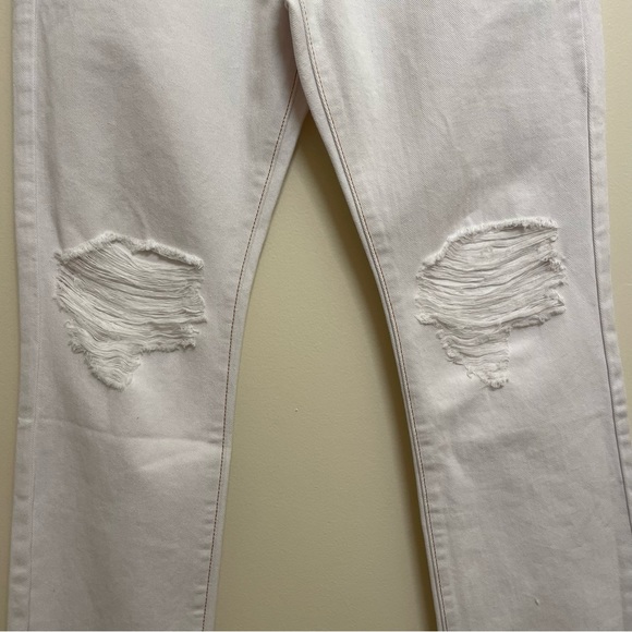 NWT WeWoreWhat White Icon Jean - Straight Leg in Classic Non-Stretch Denim - Picture 6 of 15